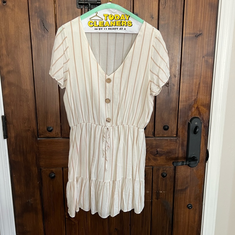 Cream color cotton dress